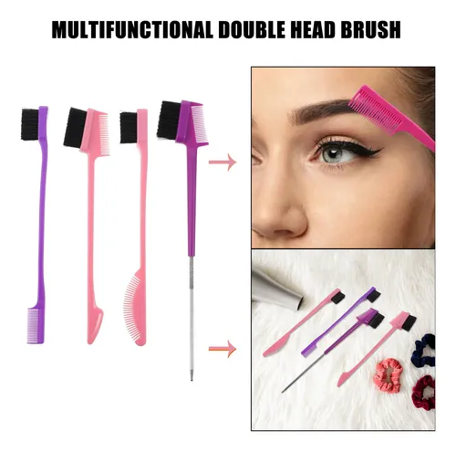 Set De 4 Peines Duales Para Cejas Y Pestañas