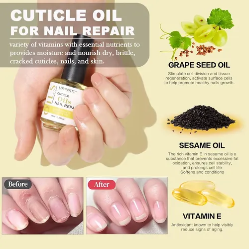 Kit Removedor De Esmalte En Gel Louinstic Con Aceite Y