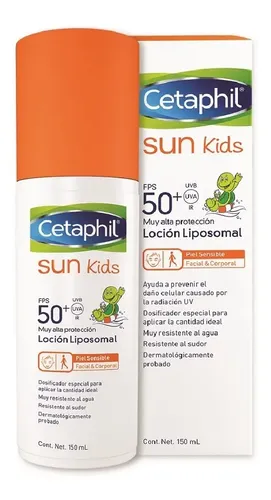 Locion Hidratante Cetaphil Facial Corporal Kids Fps+50 150ml