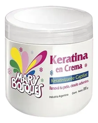Keratina En Crema Capilar Mary Bosques Tratamiento Pote 200g