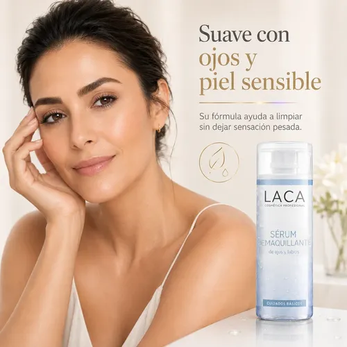 Serum Desmaquillante Ojos Labios Piel Sensible Laca Pack X2