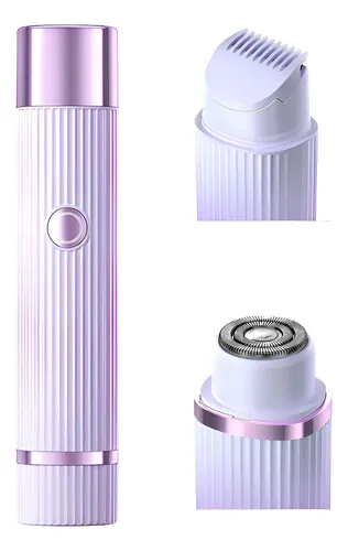 Depiladora Eléctrica Morada Uso Húmedo Inalámbrica 1.5v