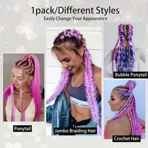 * Extensiones Sintéticas Para Trenzas Boxeadoras 2 P 2pcs *
