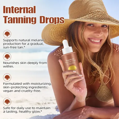 /gotas Bronceadoras Bebibles Vskzfsry Sin Sol 60 Ml/.