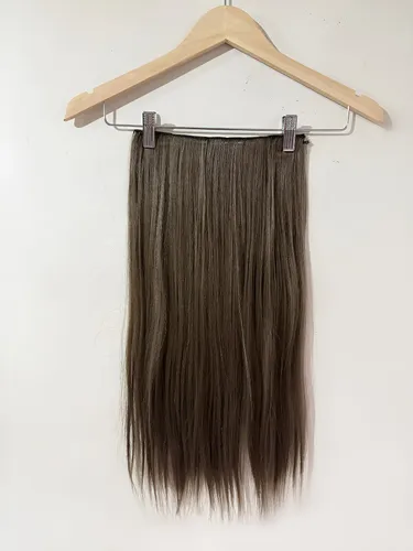 Cortinas De Pelo: Cabello Sintetico Premium Extensiones Marron 8a Lacio