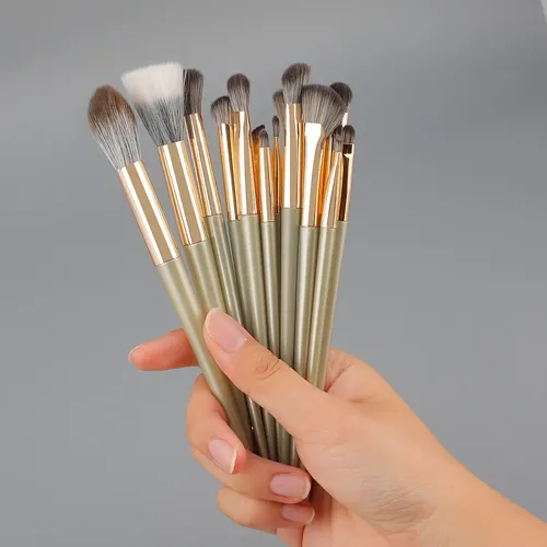 Juego De 15 Brochas De Maquillaje Beili Para Sombra
