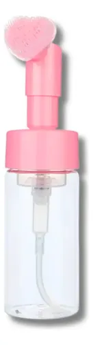 Botella Para Espuma Con Cepillo Silicona Limpiador Facial