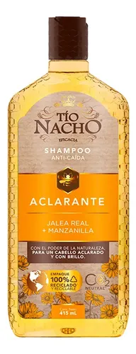 Shampoo Tío Nacho Aclarante X 415 Ml Jalea Real Manzanilla