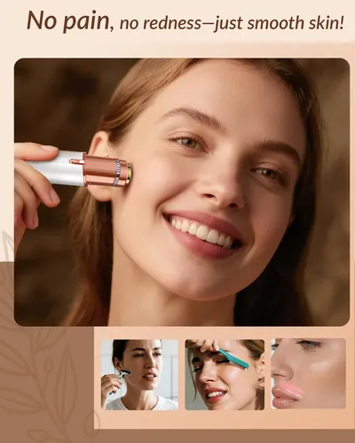Eliminador De Vello Facial Bissuuy Para Mujer, Afeitadora Re