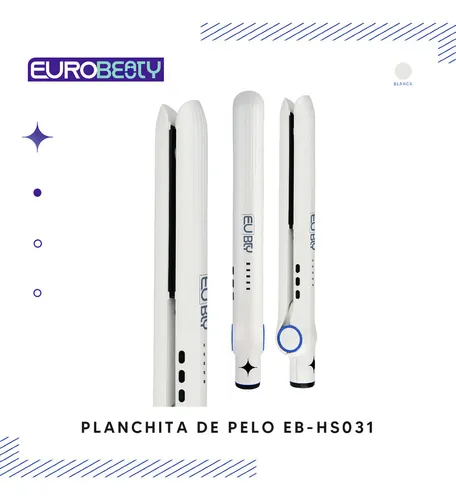 Plancha Alisadora De Pelo Eurobeauty Profesional Seco Humedo