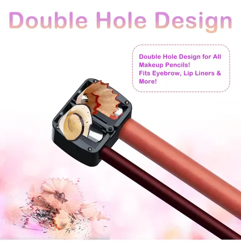 Paquete De 4 Sacapuntas Cosméticos De Doble Orificio Con