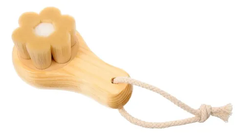 Cepillo Exfoliador  De Madera Con Cerdas Suaves Para