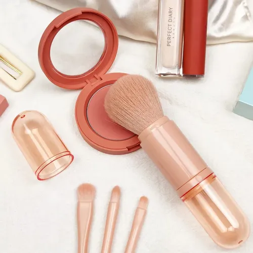 Set De 2 Brochas De Maquillaje De Viaje, Minibrocha De Maqui