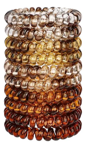 Tiras De Cabello En Espiral Jesslab, Set 10 Pcs, Sin Daño