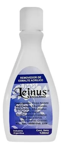 Removedor Esmaltado Semipermanentes Uv Uñas Leinus 120 Ml X6