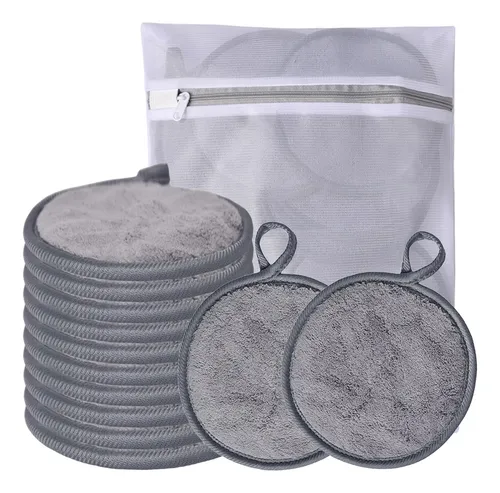 Almohadillas Desmaquillantes Vicolour, 13 Cm, Gris, Paquete
