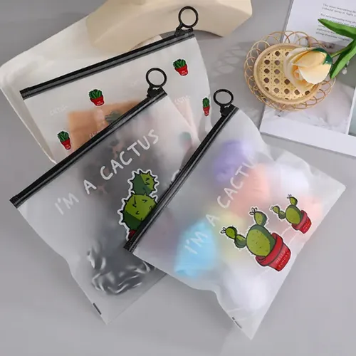 Set De 5 Bolsos Transparentes De Pvc For Maquillaje -jxs1
