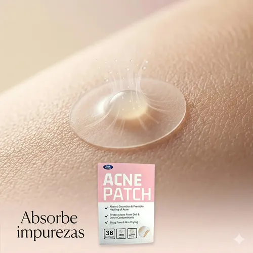 36 Parches Anti Acne Patch Granos Puntos Negros Dia Y Noche Todo Tipo De Piel