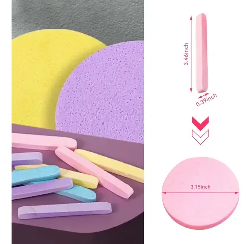 120 Pc Esponja Facial Comprimida Para Limpieza Y Exfoliación