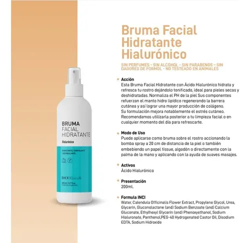 Bruma Facial Hidratante Piel Seca Biobellus – Banfield