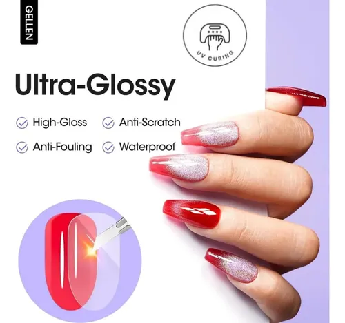 Gellen Capa Superior Gel Crystal Top Coat 28+ Días