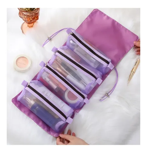 Cosmetiquera Neceser Organizador De Viaje Impermeable Purple