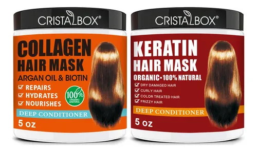 Mascarilla Capilar Cristalbox Con Colágeno Y Queratina Con A