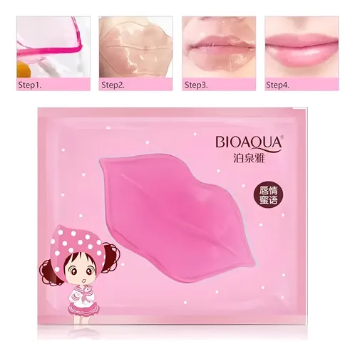 Mascarilla Para Labios Con Colágeno Hidratante Antiage X10