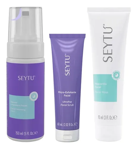 Kit Limpieza Prof Seytú Facial Espuma Exfoliante Mascarilla