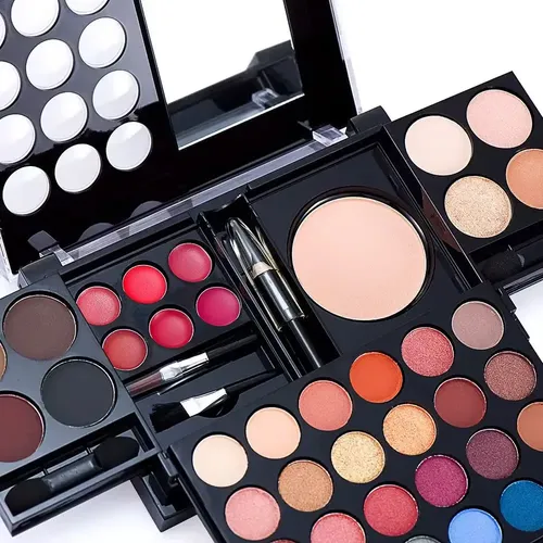 Set De Maquillaje Completo Miss Young Con Espejo Y Accesorios Hipoalergénicos