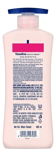 Loción Diaria Saludable Vaseline | Con Vitamina B3 Flavorless