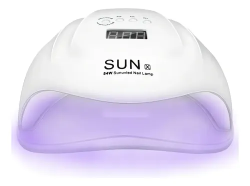 Cabina Uñas Profesional Uv Led 54w Sun X Semi-gel-acrilico Color Blanco