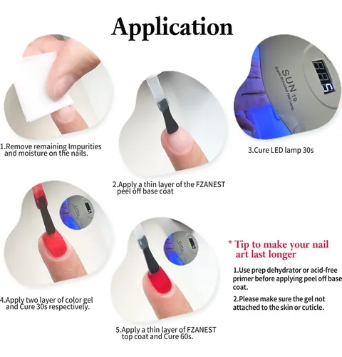 Gel Peel Off Base Coat Fzanest 15 Ml
