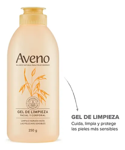Gel De Limpieza Aveno Facial Corporal X 250gr
