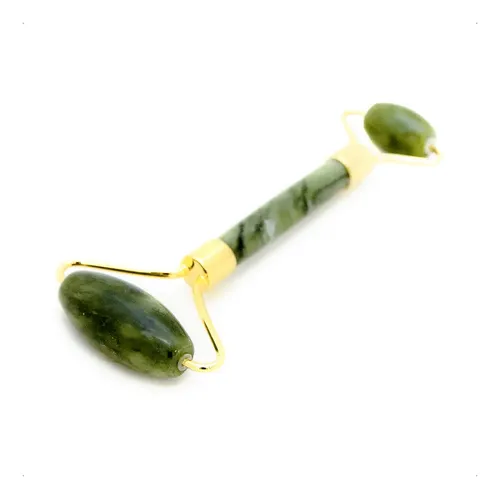 Rodillo Masajeador Facial Jade Duga D540 Verde Para Rostro