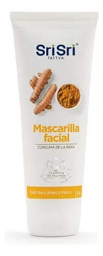 Mascarilla Facial Con Cúrcuma De La India Sri Sri Tattva