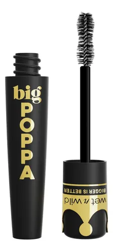 Wet n Wild Mascara de Pestañas Big POPPA Washable Color Negro Blackest Black