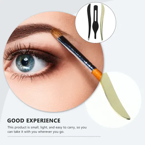 1 Juego De 6 Pinzas Para Cejas De Acero Inoxidable Con Forma