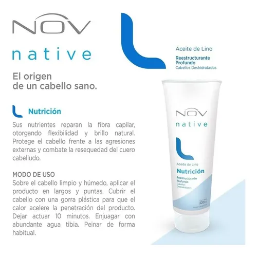 Combo Nutricion 220grs Nov De Argan + Keratina + Lino