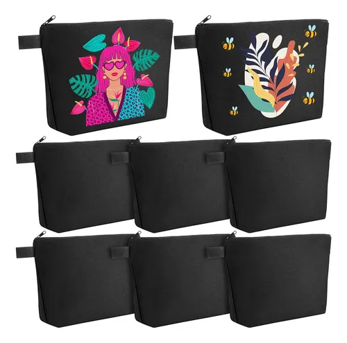 Bolsas Cosméticas De Lona Weewooday, 8 Piezas, Neceser De Ma