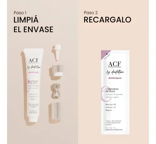 Acf By Dadatina Contorno De Ojos Crema 15gr+ Refill 15gr -3c