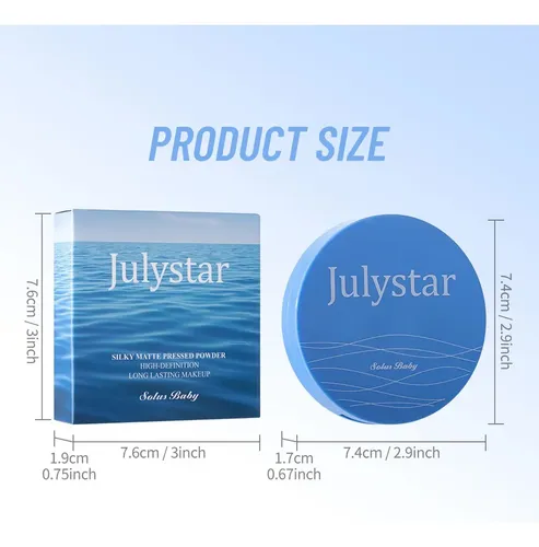 Julystar 6 Polvos Fijacion Mate Impermeable Rostro