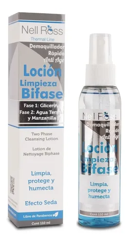 Locion De Limpieza Facial Demaquillante Bifase Nell Ross