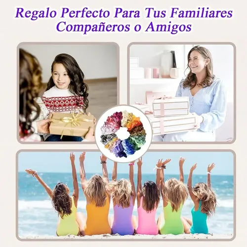 Lazos Satén Multicolores Pack 40 Unidades Multicolored