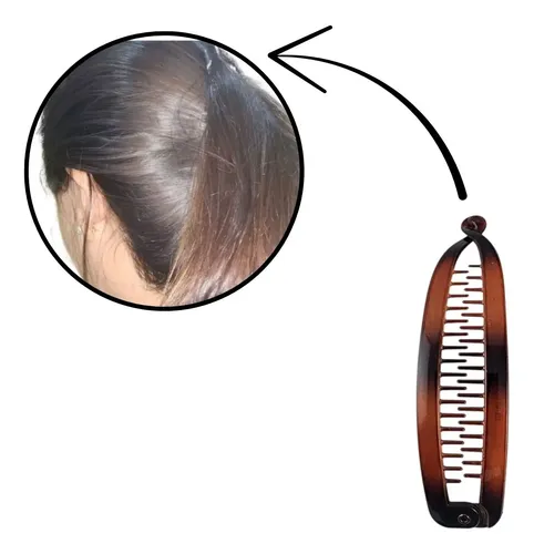 Kit 3 Bananas Prendedor Acessorios De Cabelo Resistentea