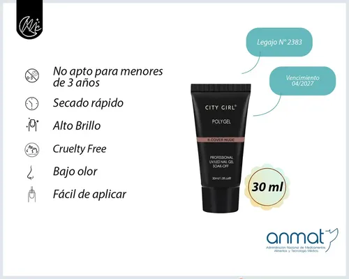 Kit Uñas Polygel Esculpidas Esmaltado Semipermanente Cat Eye