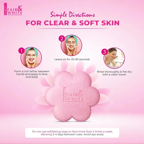 Jabn Exfoliante Fair & White So White Aclarante Corporal
