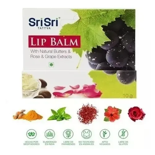 Bálsamo Labial Sabor Frutilla Sri Sri Tattva