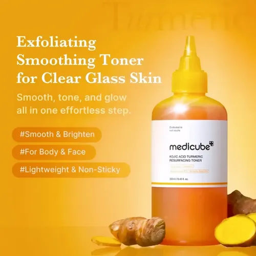 Tónico Facial Coreano Medicube Ácido Kójico Y Cúrcuma 250ml