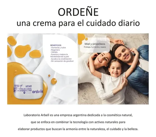 Crema De Ordeñe Arbell Con Propóleos Y Miel Pote 250gr X4u